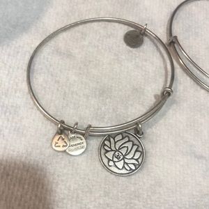 Alex and Ani set of 4 bracelets.